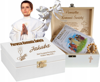 Biblia Svätá Biblia suvenír prvého svätého prijímania DARČEK + GRAVÍR